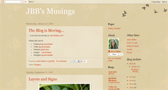 Desktop Screenshot of jbbsmusings.blogspot.com