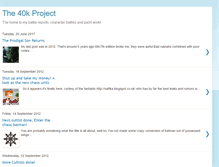 Tablet Screenshot of 40kproject.blogspot.com