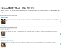 Tablet Screenshot of hayasahobbyshop.blogspot.com