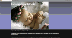 Desktop Screenshot of conscientiouscatholic.blogspot.com