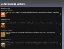 Tablet Screenshot of conscientiouscatholic.blogspot.com
