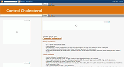 Desktop Screenshot of controlling-cholesterol.blogspot.com