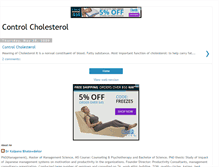 Tablet Screenshot of controlling-cholesterol.blogspot.com