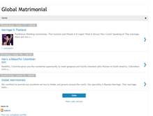 Tablet Screenshot of globalmatrimonial.blogspot.com