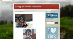 Desktop Screenshot of lifeatthehooverhousehold.blogspot.com