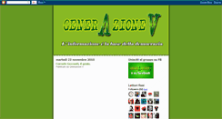 Desktop Screenshot of generazionev.blogspot.com