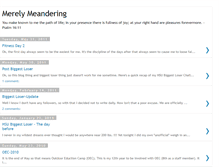 Tablet Screenshot of merelymeandering.blogspot.com