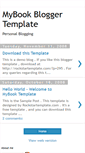 Mobile Screenshot of mybookbloggertemplate.blogspot.com