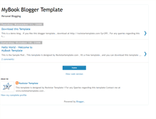 Tablet Screenshot of mybookbloggertemplate.blogspot.com
