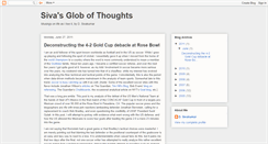 Desktop Screenshot of globofthoughts.blogspot.com