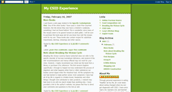 Desktop Screenshot of mycsidexperience.blogspot.com