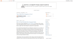 Desktop Screenshot of divecomputerreviews.blogspot.com