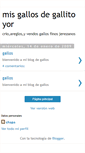 Mobile Screenshot of gallitoyor.blogspot.com
