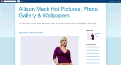 Desktop Screenshot of hotallisonmackpics.blogspot.com