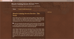 Desktop Screenshot of buymusclegainingsecretsreview.blogspot.com