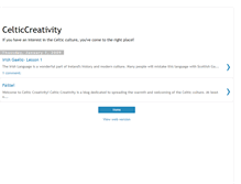 Tablet Screenshot of celticcreativity.blogspot.com