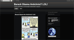 Desktop Screenshot of barackobamaantichrist.blogspot.com