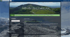 Desktop Screenshot of mendiibiltariak.blogspot.com