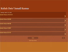 Tablet Screenshot of kuliah-dato-ismail-kamus.blogspot.com