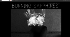 Desktop Screenshot of burningsapphires.blogspot.com