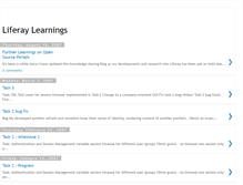 Tablet Screenshot of liferaylearnings.blogspot.com