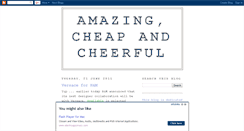 Desktop Screenshot of amazingcheapandcheerful.blogspot.com