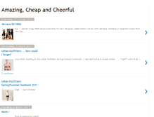 Tablet Screenshot of amazingcheapandcheerful.blogspot.com