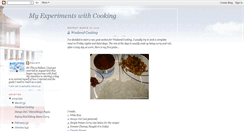 Desktop Screenshot of mycookingexperiment.blogspot.com