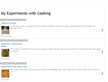 Tablet Screenshot of mycookingexperiment.blogspot.com