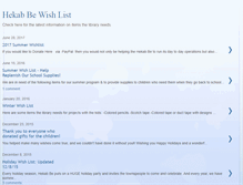 Tablet Screenshot of hbwishlist.blogspot.com