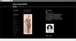 Desktop Screenshot of misswongclothier.blogspot.com