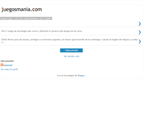 Tablet Screenshot of juegosmaniacom.blogspot.com