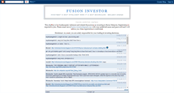 Desktop Screenshot of fusioninvestor.blogspot.com