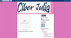 Desktop Screenshot of ciberjulia.blogspot.com