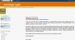 Desktop Screenshot of antologia-egdt.blogspot.com