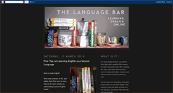 Desktop Screenshot of languagebar.blogspot.com