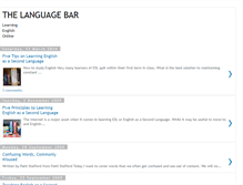 Tablet Screenshot of languagebar.blogspot.com