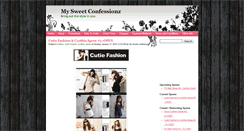 Desktop Screenshot of mysweetconfessionz.blogspot.com