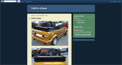 Desktop Screenshot of cabriounique.blogspot.com