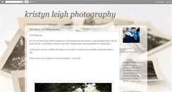 Desktop Screenshot of kristynleighphotography.blogspot.com