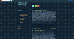Desktop Screenshot of cslewisblogger.blogspot.com