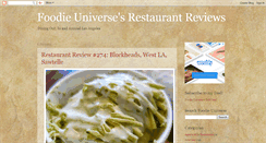 Desktop Screenshot of foodieuniverse.blogspot.com