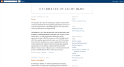 Desktop Screenshot of daughtersoflightministry.blogspot.com