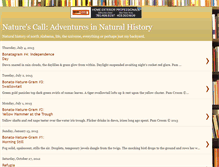 Tablet Screenshot of naturescalladventuresinnaturalhistory.blogspot.com