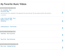 Tablet Screenshot of favoritemusicvideo.blogspot.com