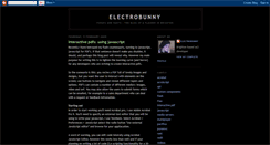 Desktop Screenshot of electro-bunny.blogspot.com
