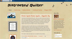 Desktop Screenshot of distractedquilter.blogspot.com