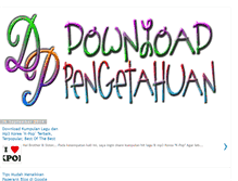 Tablet Screenshot of downloadpengetahuan.blogspot.com
