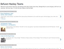 Tablet Screenshot of defuncthockeyteams.blogspot.com