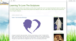 Desktop Screenshot of loveyourscriptures.blogspot.com